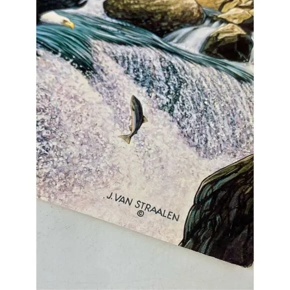 John Van Straalen Fishing At Eagle Rocks Framed Art Print 13in L x 11in W DJ1770 - Picture 9 of 12